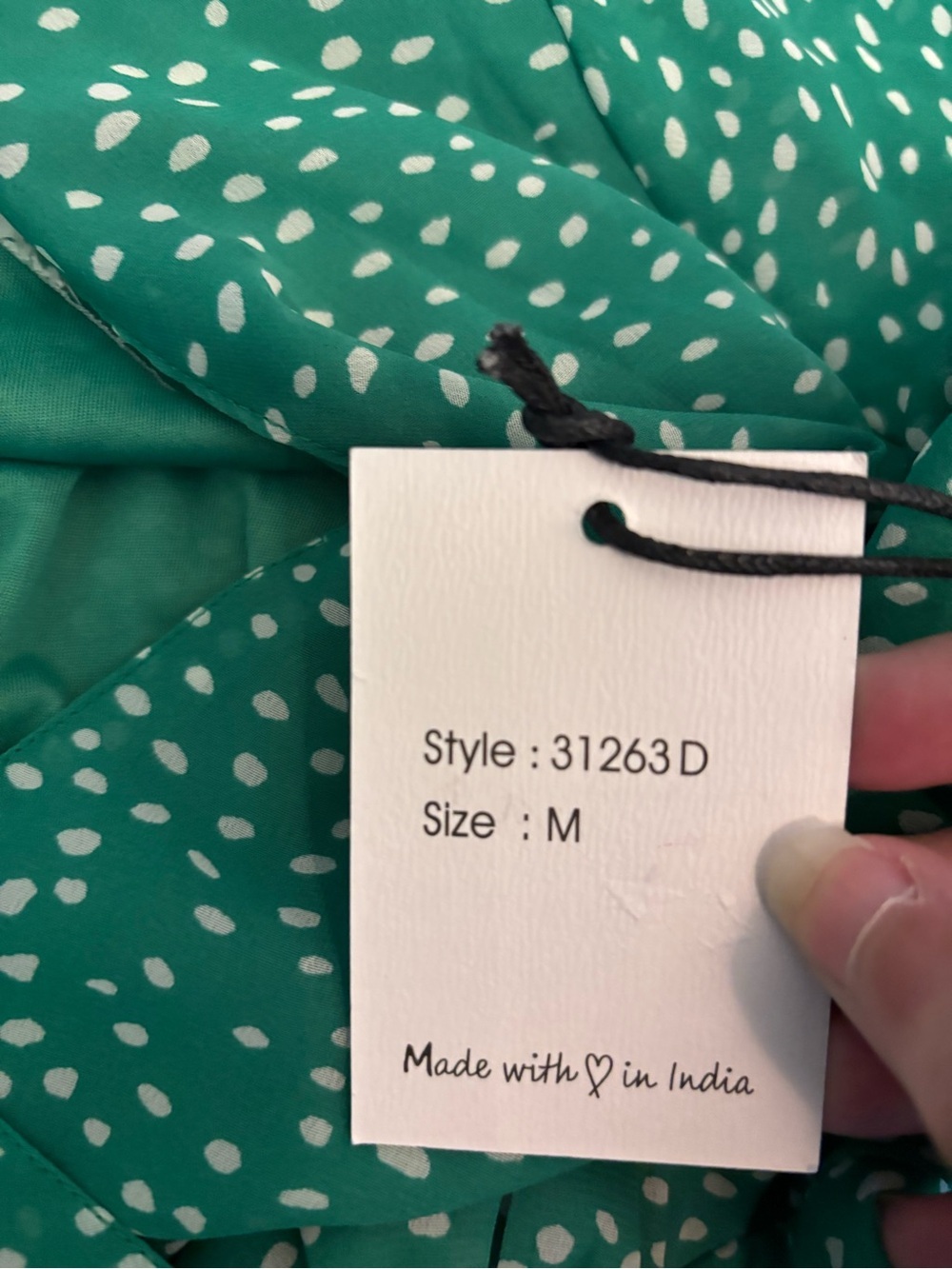 JAPNA MINI POLKADOT DRESS WITH TIE - Picture 10 of 11